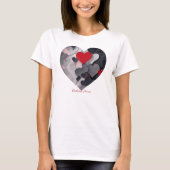 魅力的なハート Tシャツ (正面)