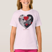 魅力的なハート Tシャツ (正面)