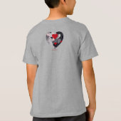 魅力的なハート Tシャツ (裏面)