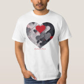 魅力的なハート Tシャツ (正面)
