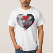 魅力的なハート Tシャツ (正面)