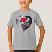 魅力的なハート Tシャツ (正面)