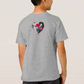 魅力的なハート Tシャツ (裏面)