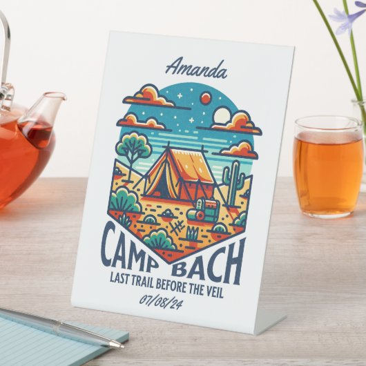 魅力的なバチェロレッテ砂漠 台座サイン (インサイチュ)