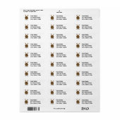 魅力的なバニー ラベル (フルシート)