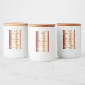 魅力的なバラ金ゴールド製品ラベルイニシャルロゴ フードラベル (ボトル)