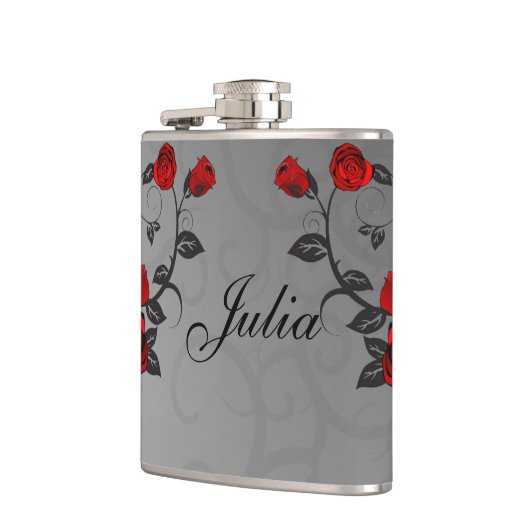 魅力的なバラ フラスク (左)