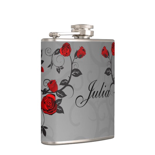 魅力的なバラ フラスク (右)