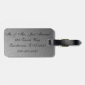 魅力的なバラ ラゲッジタグ (裏面横)