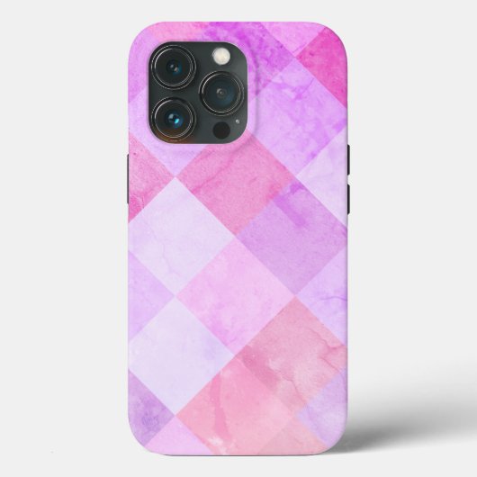 魅力的なバラ、ラベンダー、薄紫プレイド Case-Mate iPhoneケース (裏面)