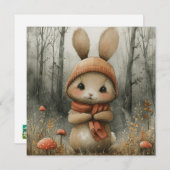 魅力的なバンニお洒落ー：挨拶🐰デジタル シーズンカード (正面/裏面)