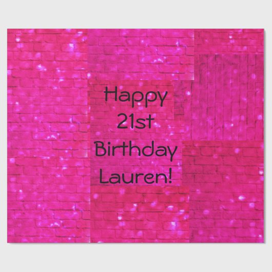 魅力的なパーティーは個人化なります ラッピングペーパー (フラット)