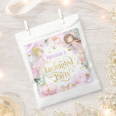 魅力的なパーティー、ガーデン妖精をテーマにした誕生日 フェイバーバッグ (クリップ留めされた状態)