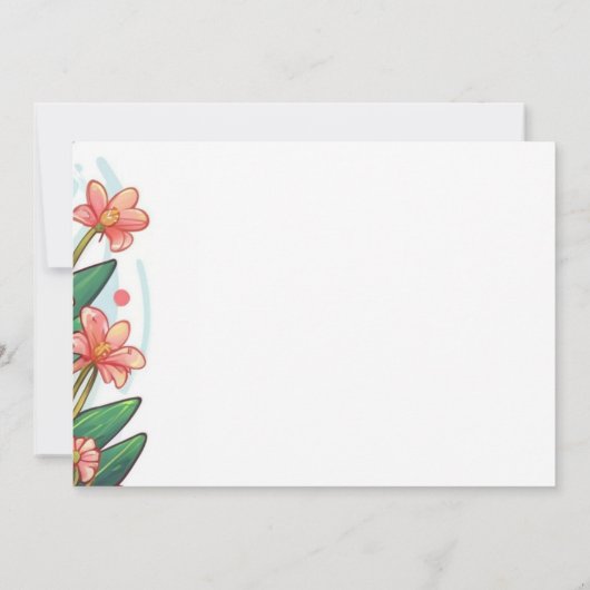 魅力的なピンクの印刷可能な恐竜の女の子の赤ちゃんシャワー 招待状 (裏面)