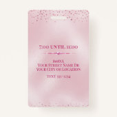 魅力的なピンクダイヤモンドVIP バッジ (裏面)