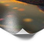 魅力的なファンタジー猫 フォトプリント            (角)