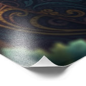 魅力的なファンタジー猫 フォトプリント            (角)