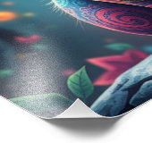 魅力的なファンタジー猫 フォトプリント            (角)