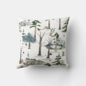 魅力的なフォレスト調和のカスタマイズ クッション (裏面)