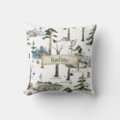 魅力的なフォレスト調和のカスタマイズ クッション (正面)