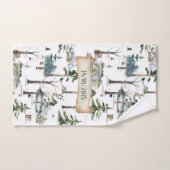 魅力的なフォレスト調和のカスタマイズ バスタオルセット (ハンドタオル)