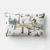 魅力的なフォレスト調和のカスタマイズ ランバークッション (正面)