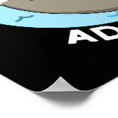 魅力的なフローティおもしろいングオッタプンダークBG ポスター (角)