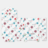 魅力的なフローラデザイン フェイバーボックス (見開き)