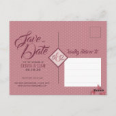 魅力的なフローラペニーズデザイン保存日 ポストカード (裏面)