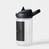 魅力的なブラッククラシカルミニマリスト自身の名前 ウォーターボトル (左面)