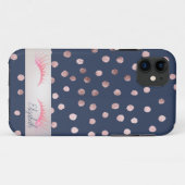 魅力的なブルーのおめでたいまつばらき Case-Mate iPhoneケース (裏面(横))