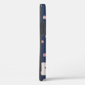 魅力的なブルーカラーのおめでたいコンフェティとつけまつげ Case-Mate iPhoneケース (裏面 / 右)