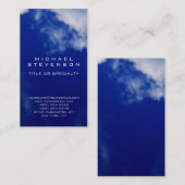 魅力的なブルースカイホワイトクラウドビジネスカード 名刺 (正面/裏面)