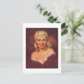 魅力的なブロンド葉書 ポストカード (スタンド正面)