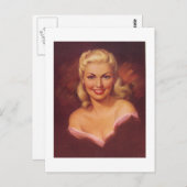 魅力的なブロンド葉書 ポストカード (正面/裏面)