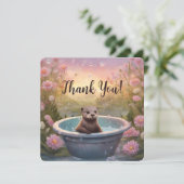 魅力的なベビーサンキューカード (スタンド正面)