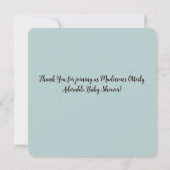 魅力的なベビーサンキューカード (裏面)