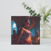 魅力的なベリーダンサーのハガキ カード (スタンド正面)