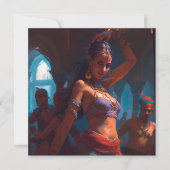 魅力的なベリーダンサーのハガキ カード (正面)