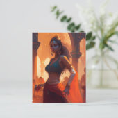 魅力的なベリーダンサー ポストカード (スタンド正面)