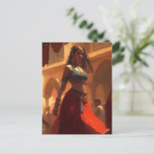 魅力的なベリーダンサー ポストカード (スタンド正面)