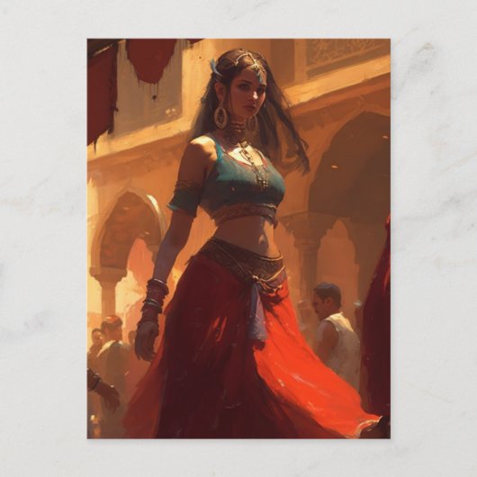 魅力的なベリーダンサー ポストカード (正面)
