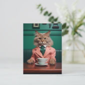 魅力的なベンガル猫 ポストカード (スタンド正面)