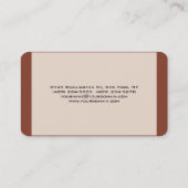 魅力的なミニマスタイリッシュリスモダント 名刺 (裏面)