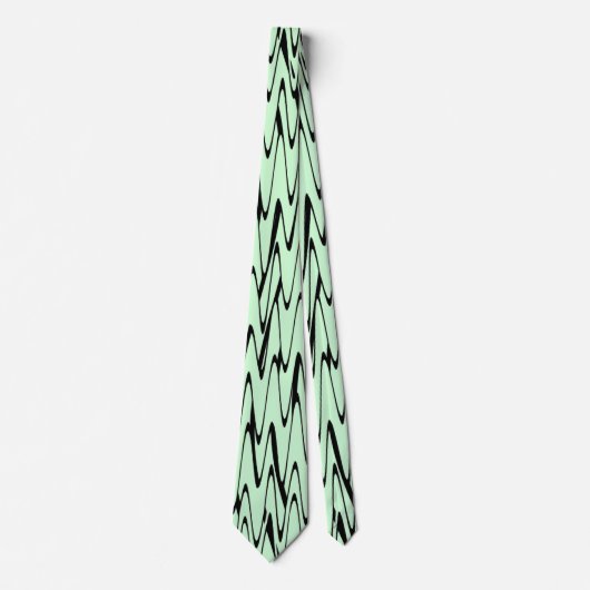 魅力的なミントグリーンダイナミック ネクタイ (正面)
