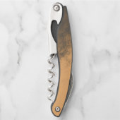 魅力的なモノクログランジの不規則な汚れ ソムリエナイフ (正面)