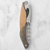 魅力的なモノクログランジの不規則な汚れ ソムリエナイフ (裏面)