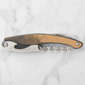 魅力的なモノクログランジの不規則な汚れ ソムリエナイフ (正面)