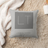 魅力的なモノグラムグレープレーン クッション (ブランケット)