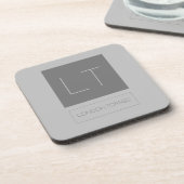 魅力的なモノグラムグレープレーン コースター (左側)